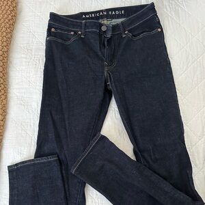 American Eagle Outfitters Men's Dark Blue Jeans